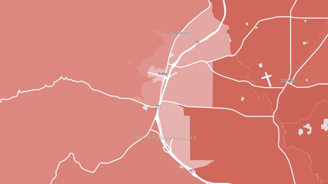 96097, CA block-group political-lean map