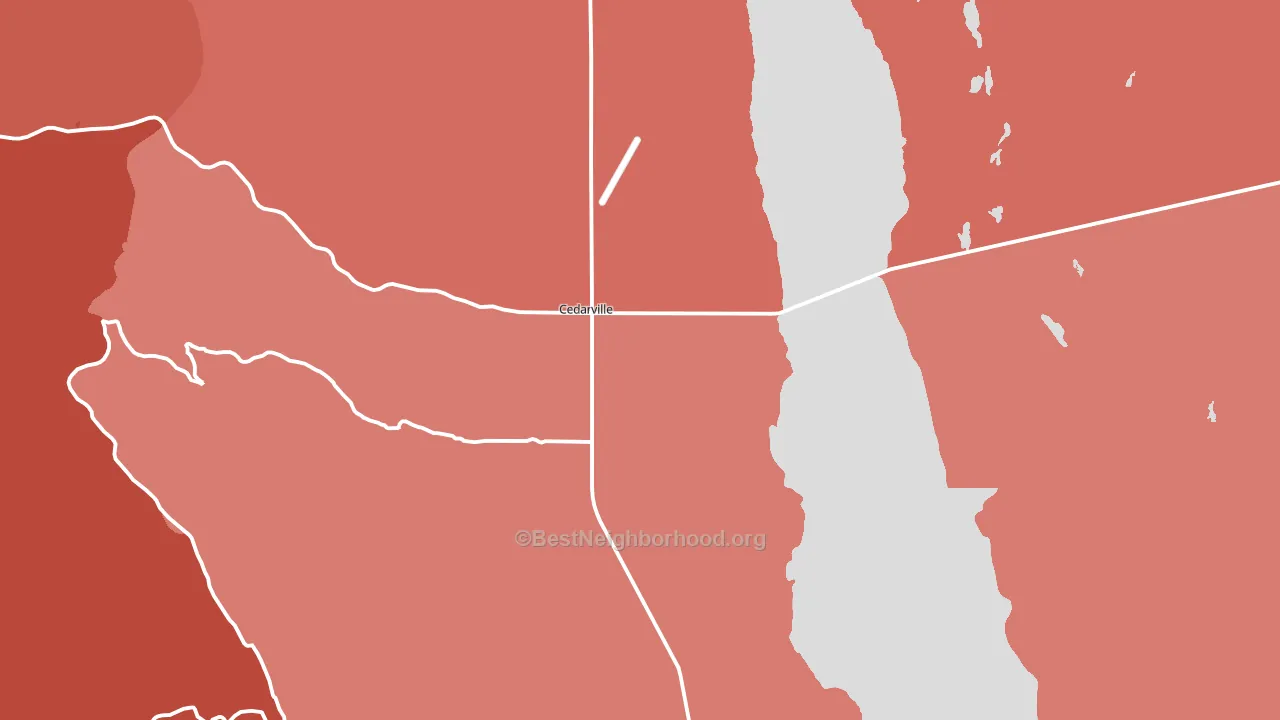 96104, CA block-group political-lean map