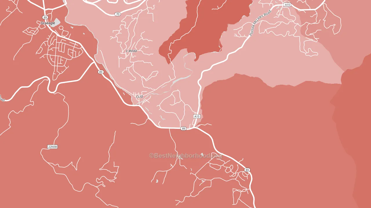 96106, CA block-group political-lean map