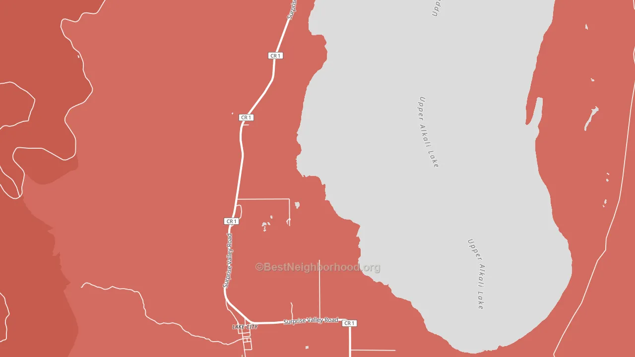 96115, CA block-group political-lean map