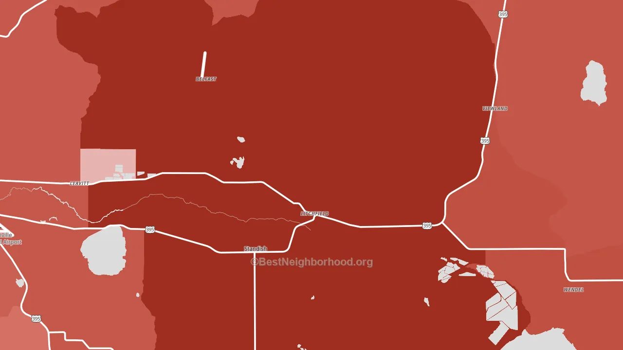 96117, CA block-group political-lean map