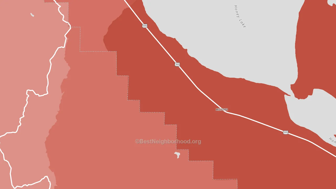 96121, CA block-group political-lean map
