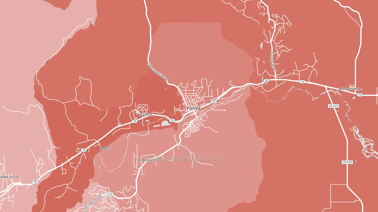96122, CA block-group political-lean map