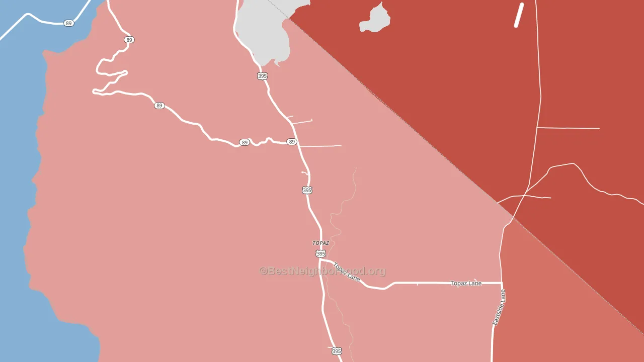 96133, CA block-group political-lean map