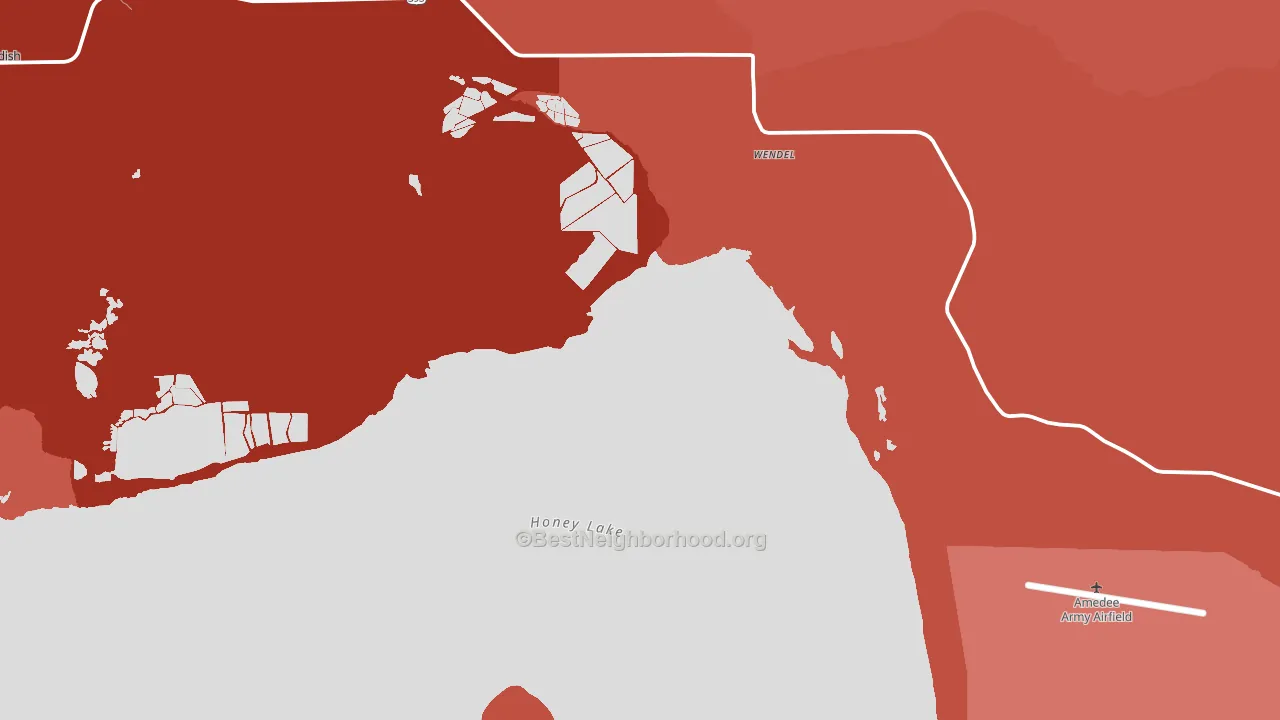 96136, CA block-group political-lean map