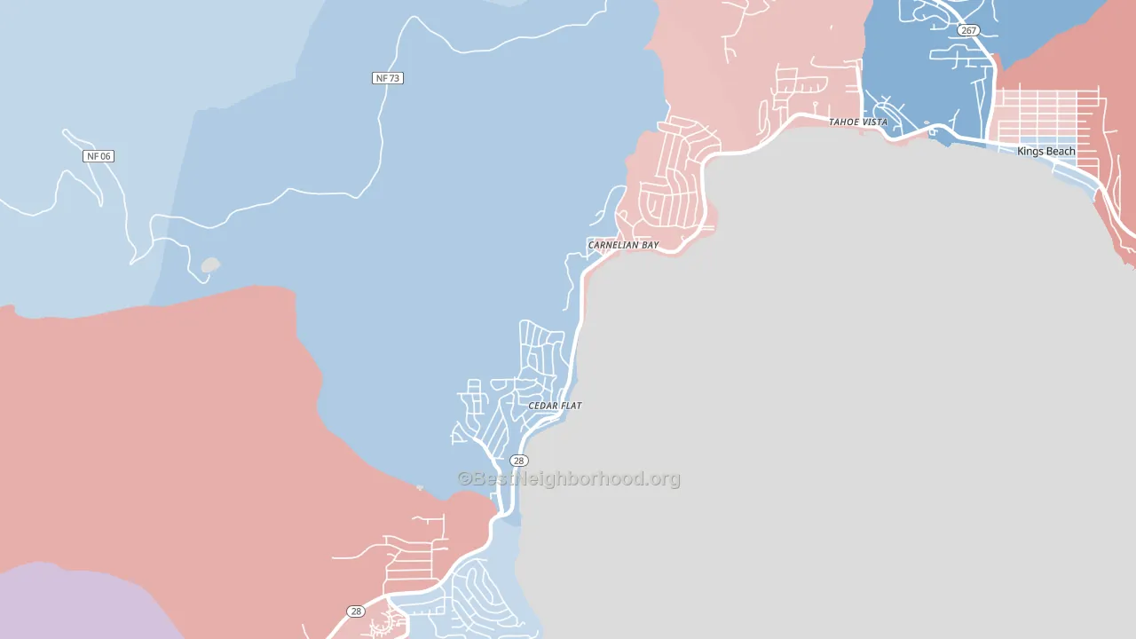 96140, CA block-group political-lean map