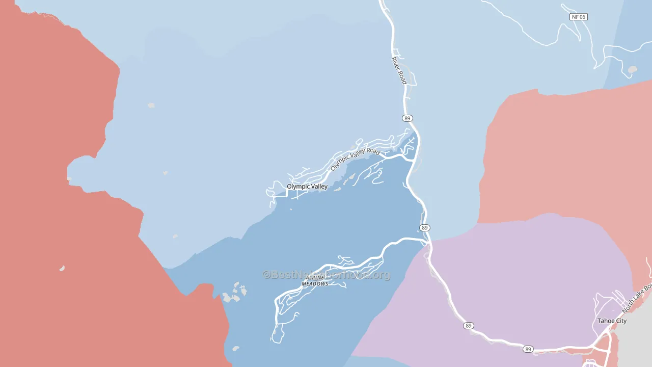 96146, CA block-group political-lean map