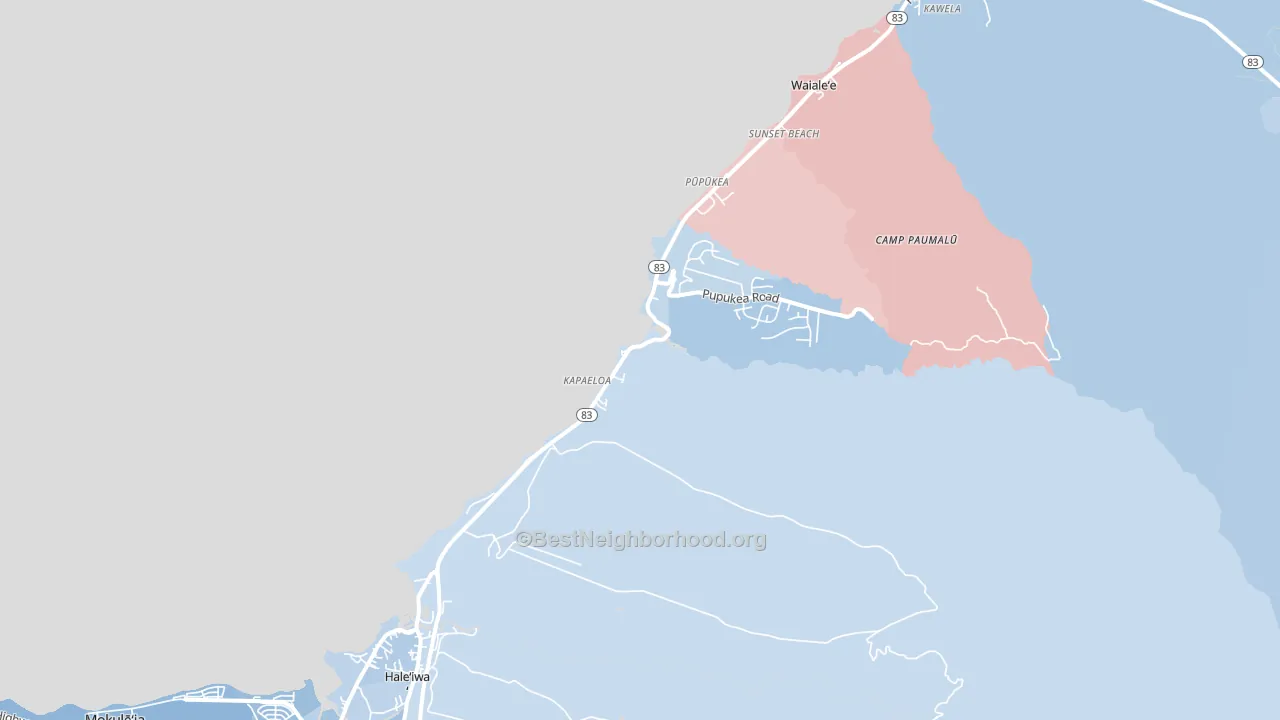 96712, HI block-group political-lean map