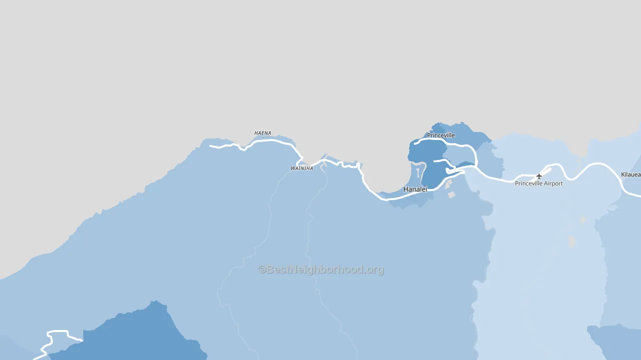 96714, HI block-group political-lean map