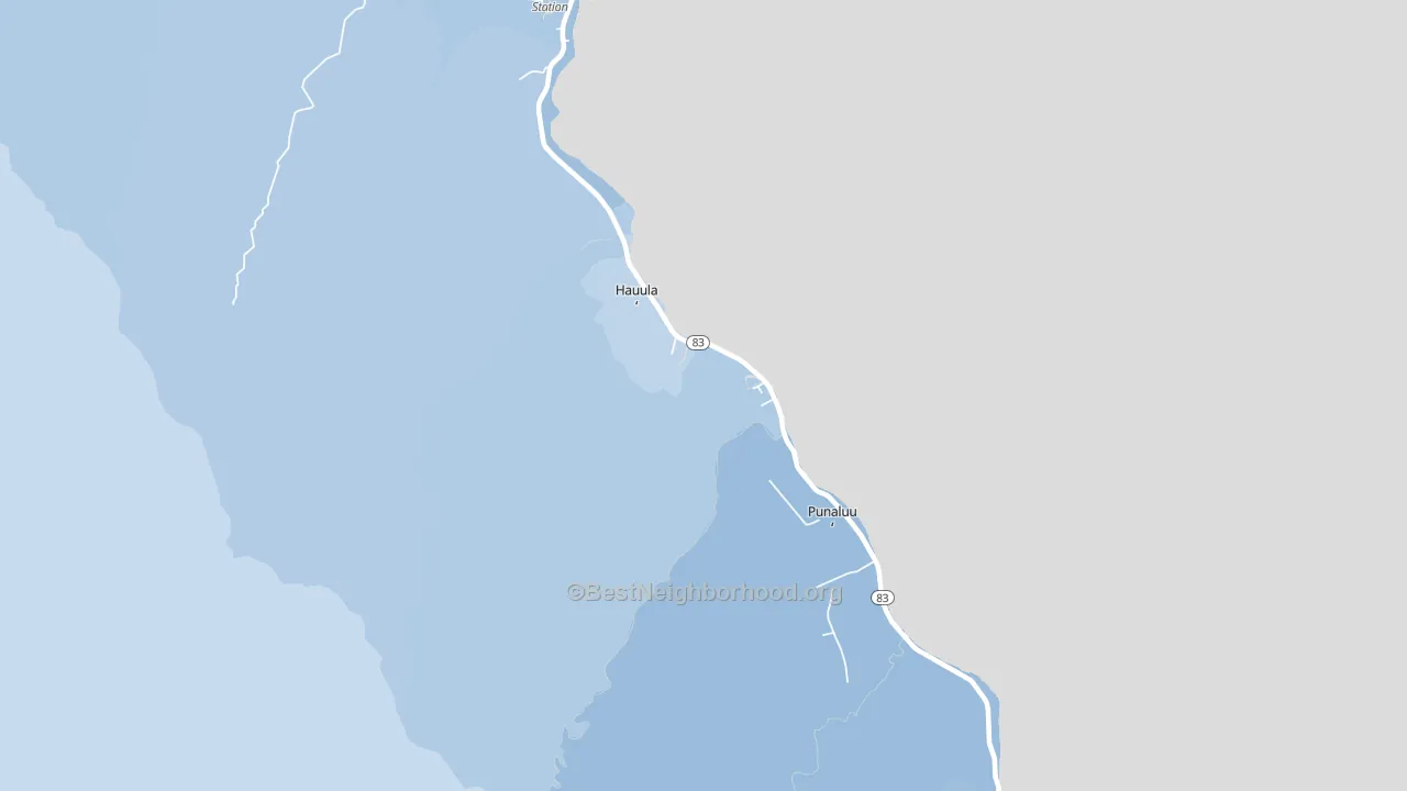 96717, HI block-group political-lean map