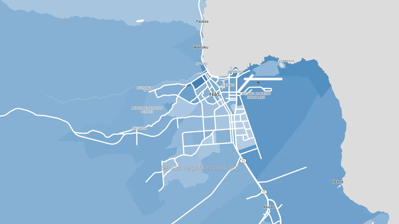 96720, HI block-group political-lean map