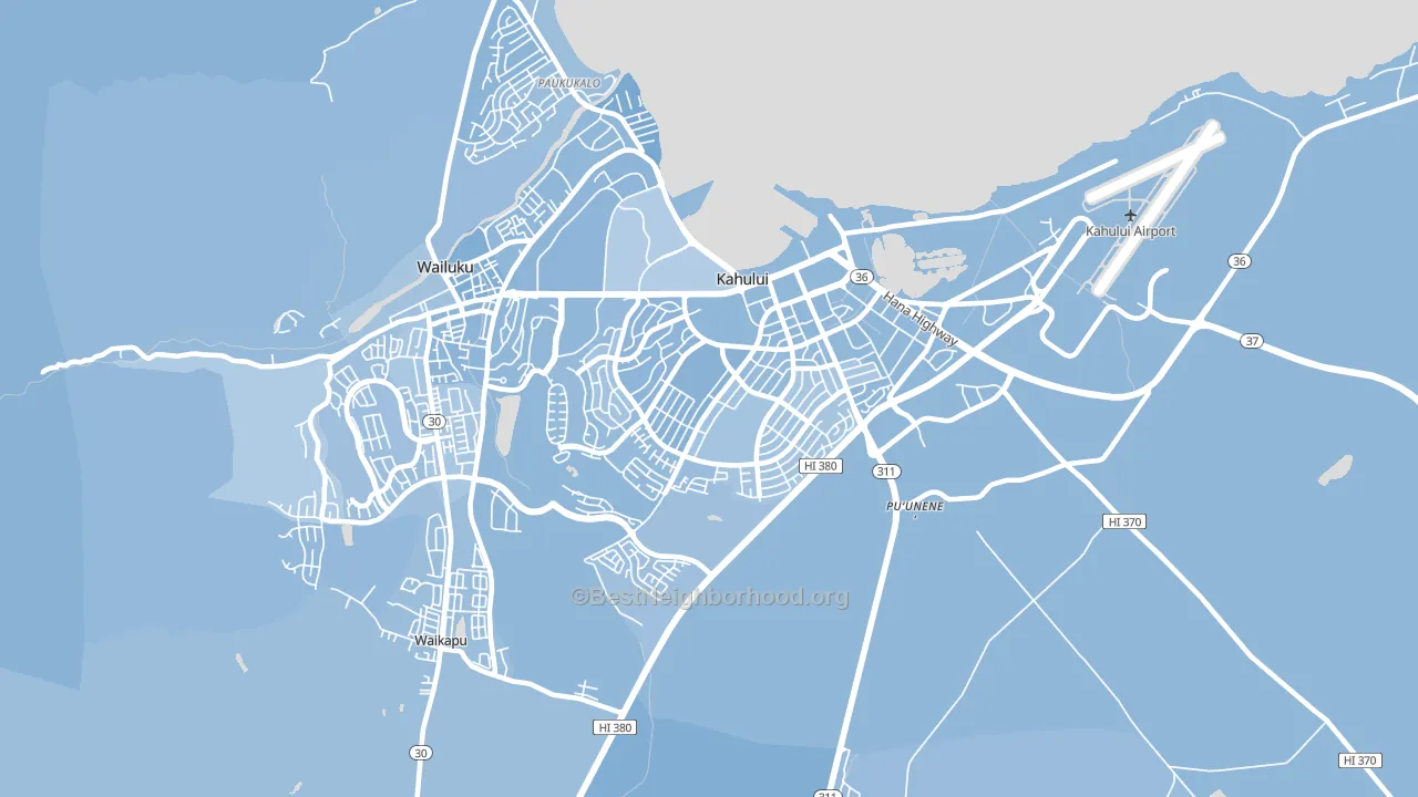 96732, HI block-group political-lean map