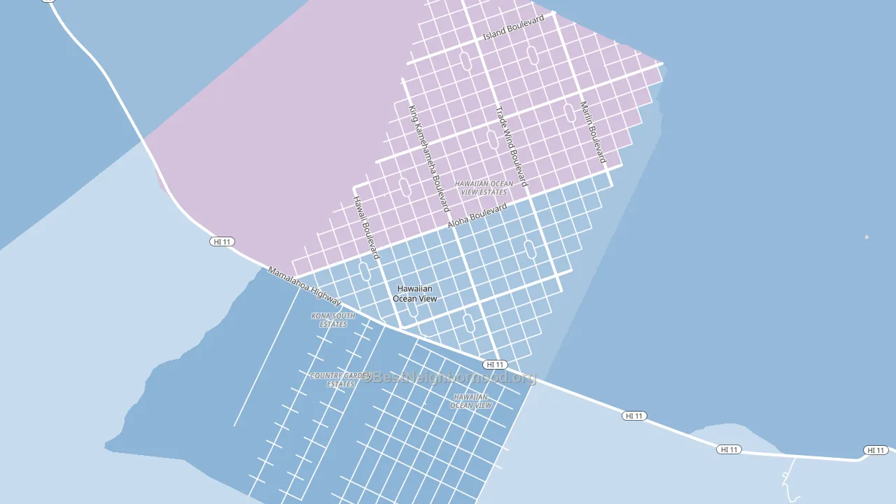 96737, HI block-group political-lean map