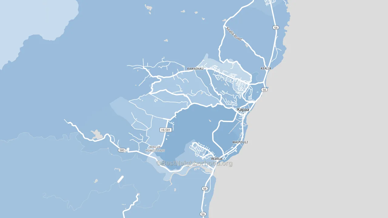 96746, HI block-group political-lean map