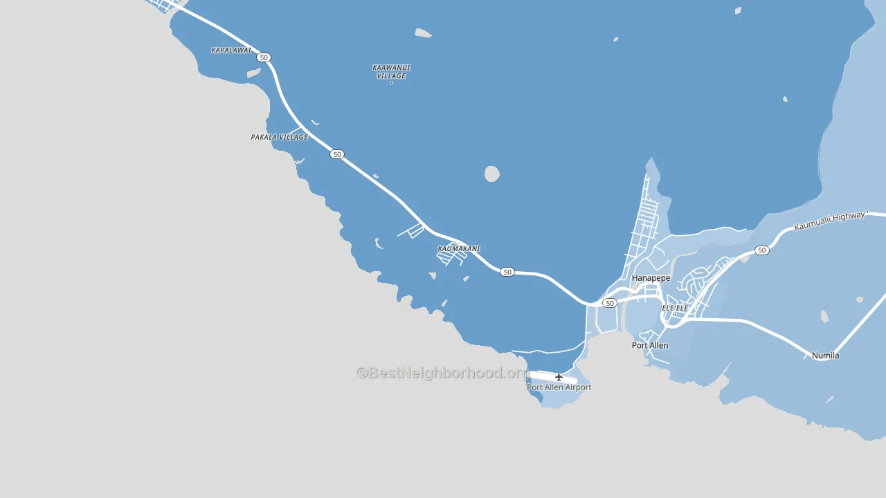 96747, HI block-group political-lean map