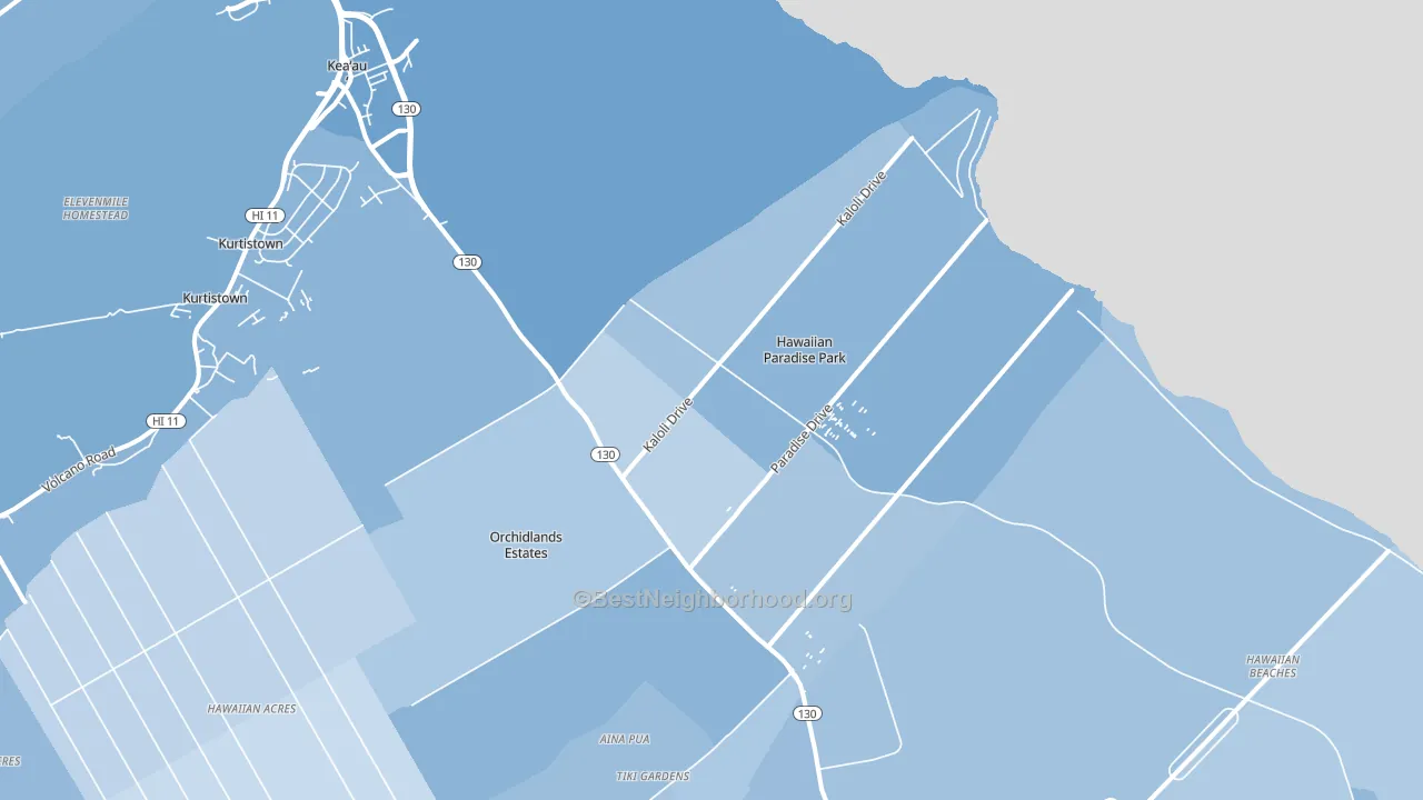 96749, HI block-group political-lean map