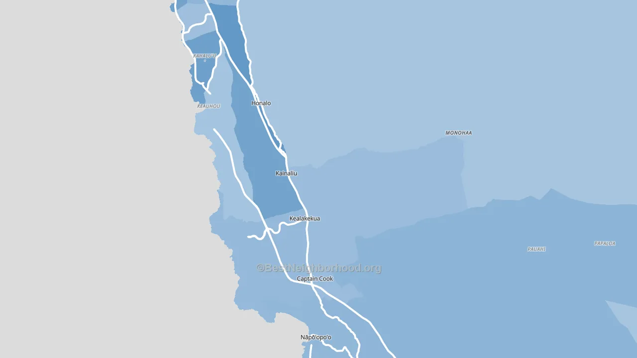 96750, HI block-group political-lean map