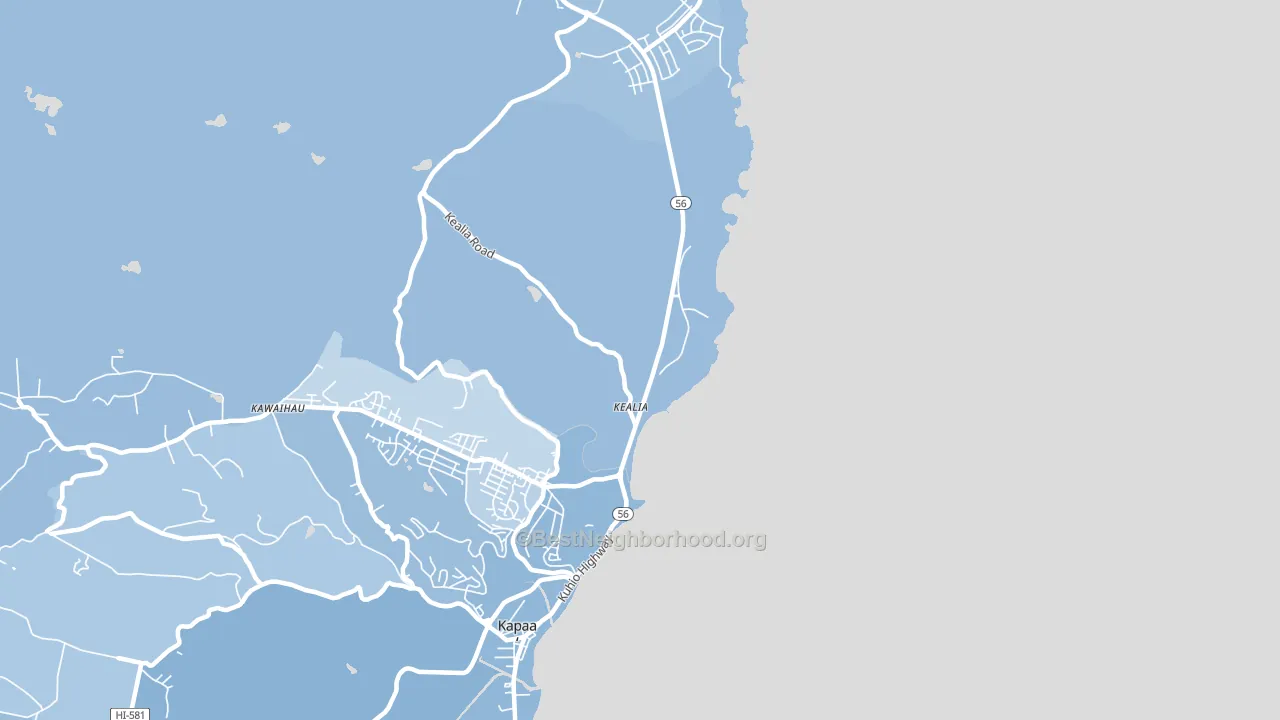 96751, HI block-group political-lean map