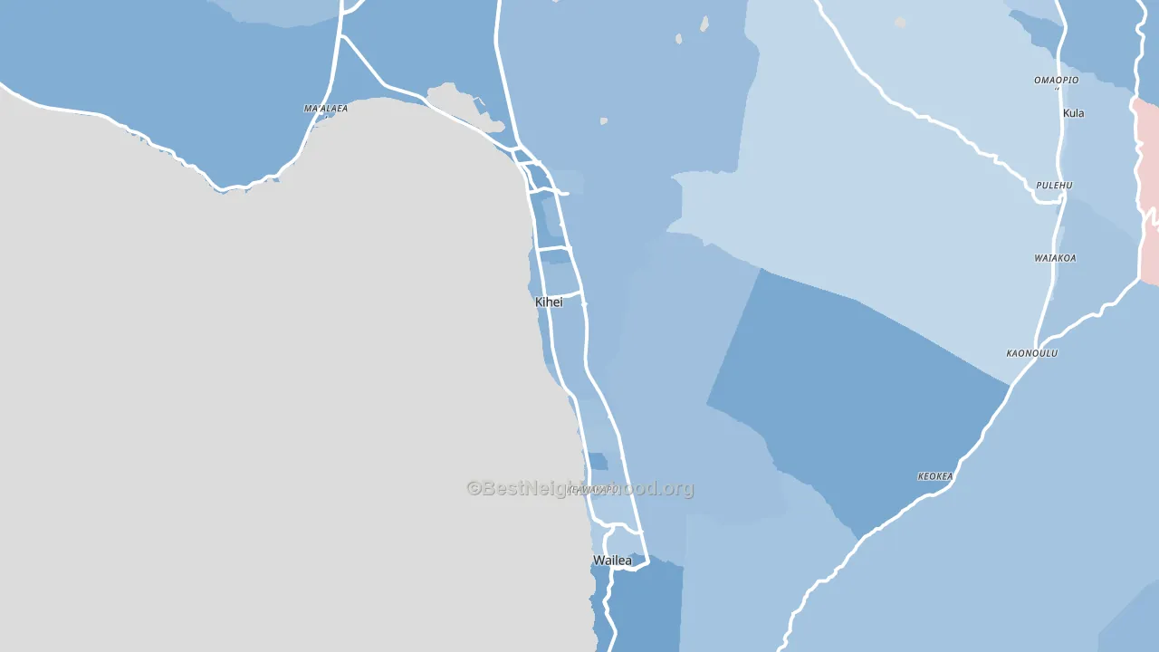 96753, HI block-group political-lean map
