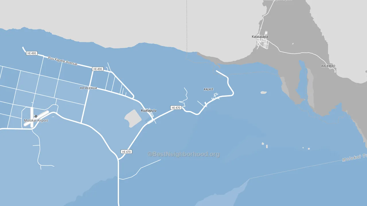 96757, HI block-group political-lean map