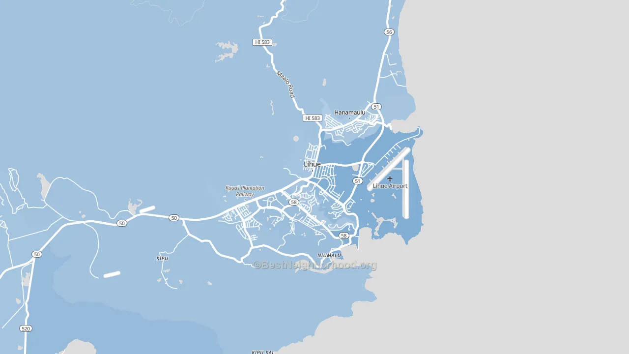 96766, HI block-group political-lean map