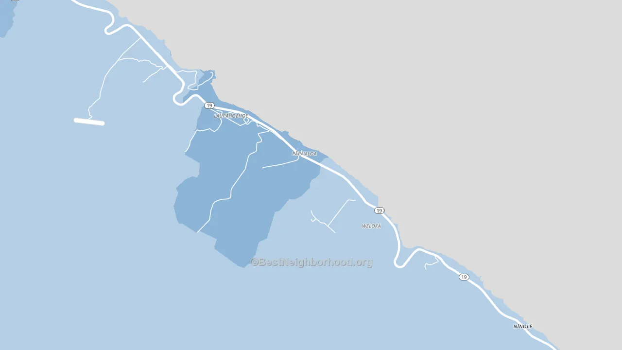 96780, HI block-group political-lean map