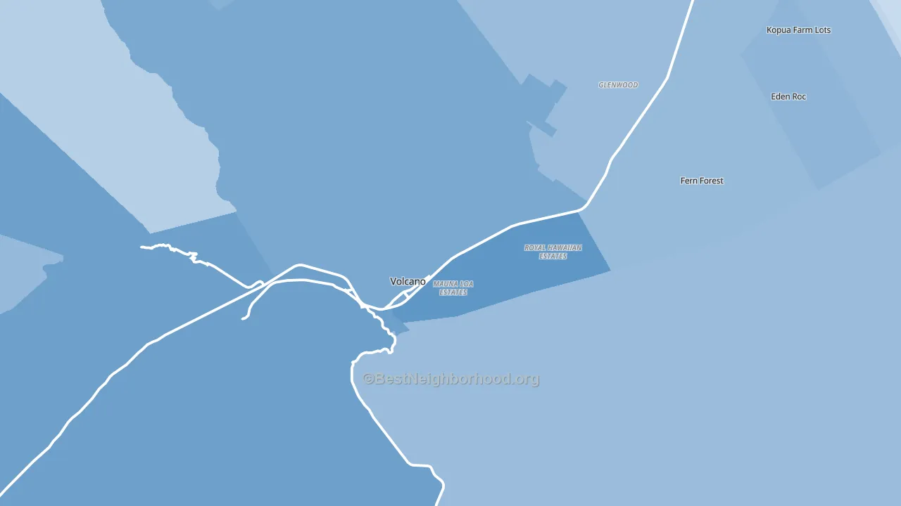 96785, HI block-group political-lean map