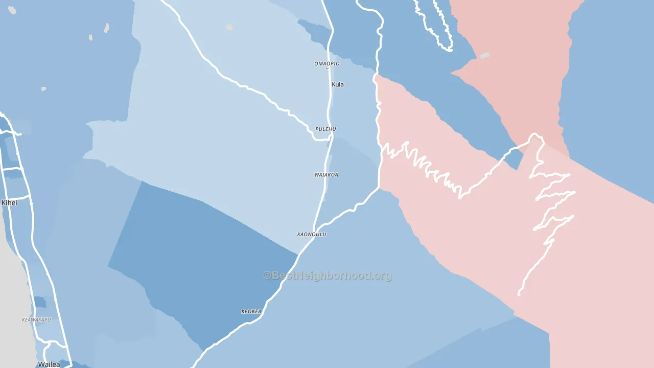 96790, HI block-group political-lean map