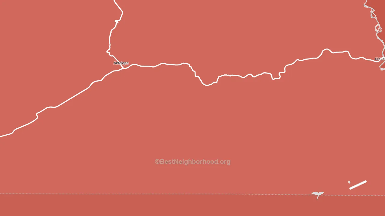 97001, OR block-group political-lean map