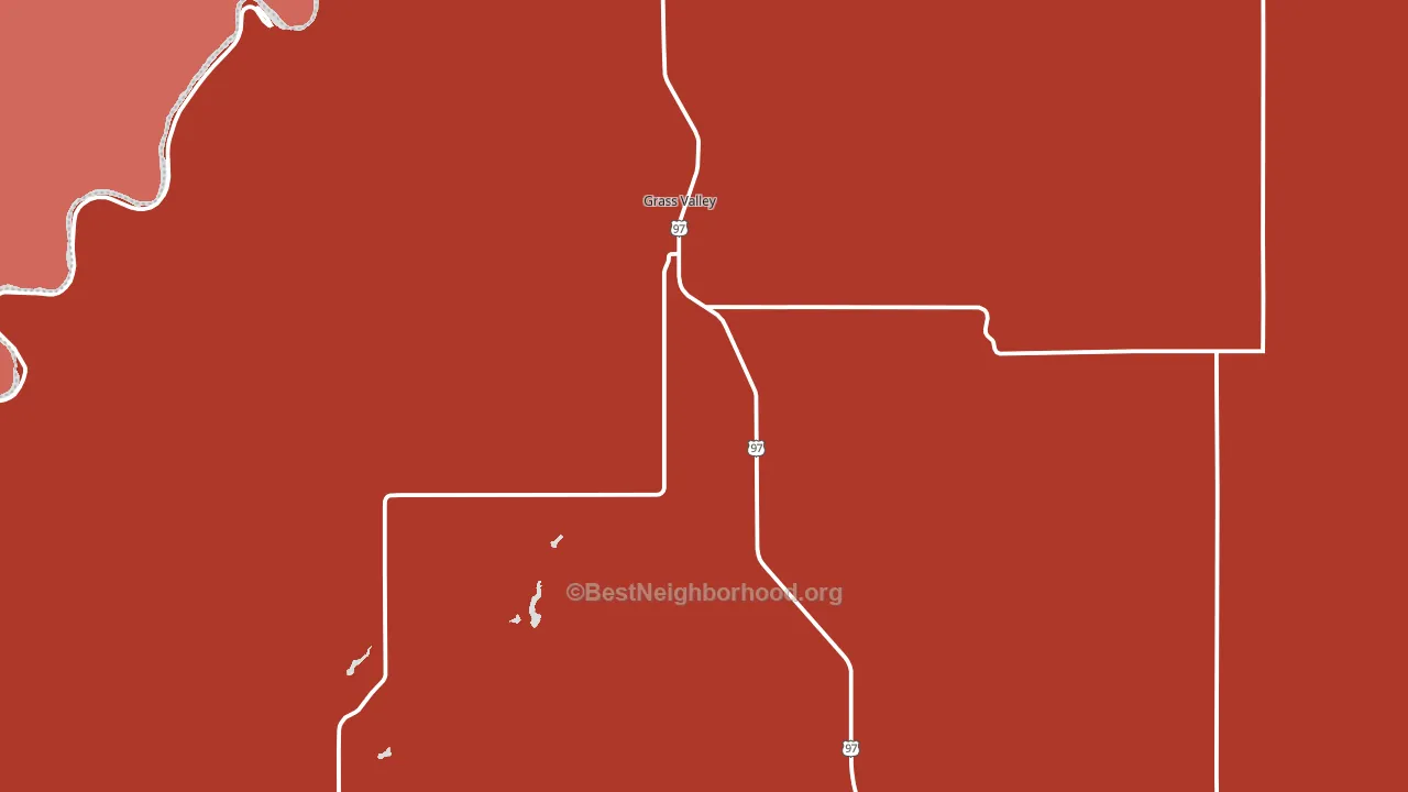 97029, OR block-group political-lean map