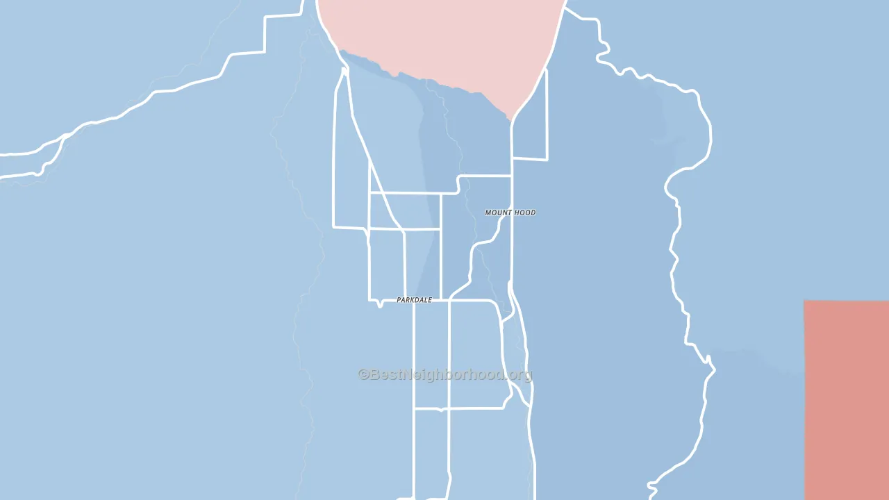 97041, OR block-group political-lean map