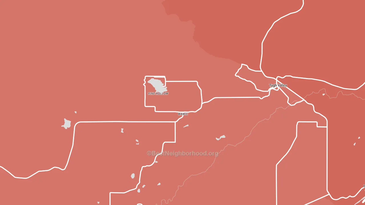97063, OR block-group political-lean map
