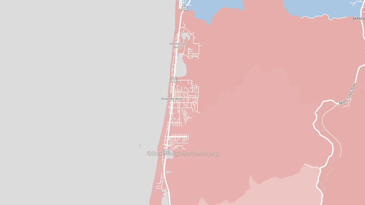 97136, OR block-group political-lean map