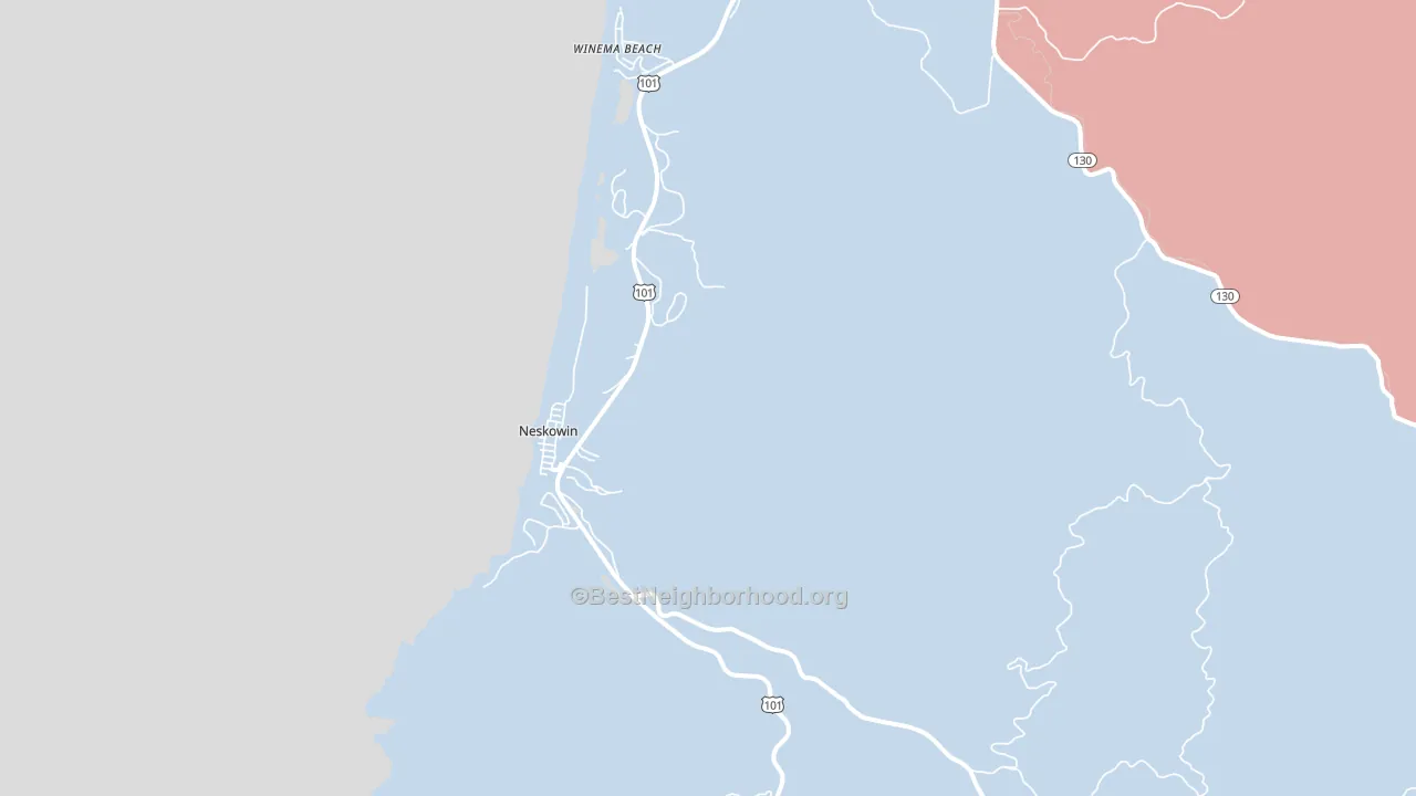 97149, OR block-group political-lean map
