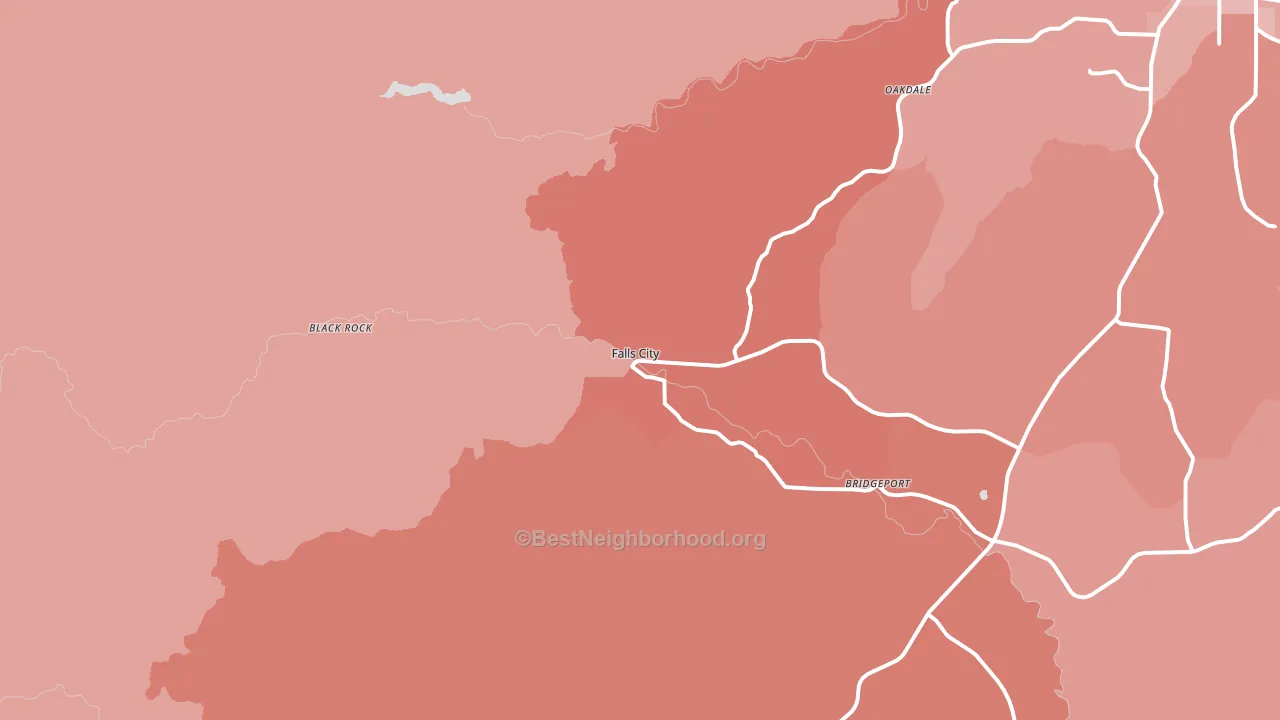 97344, OR block-group political-lean map