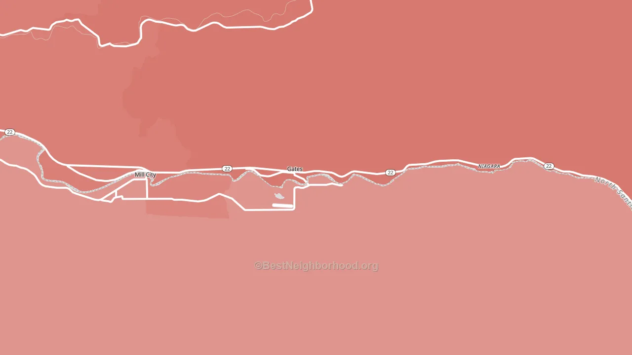 97346, OR block-group political-lean map