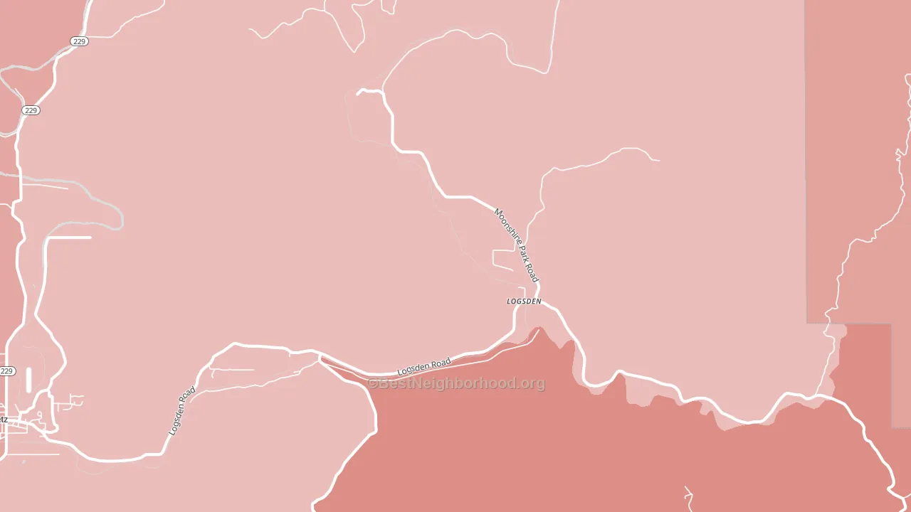 97357, OR block-group political-lean map