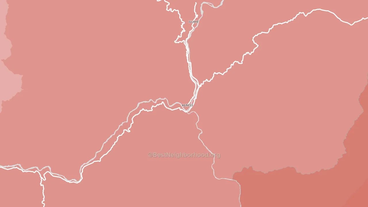 97406, OR block-group political-lean map