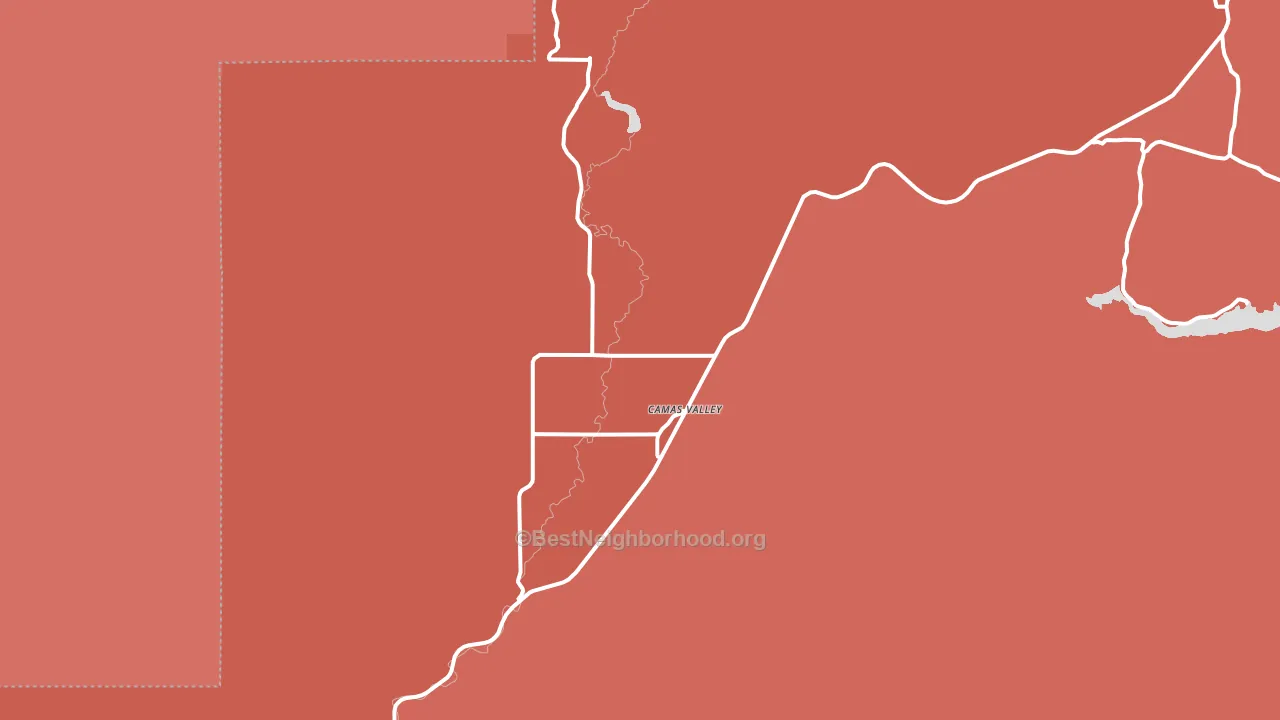 97416, OR block-group political-lean map