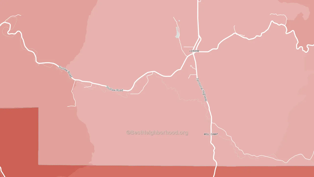 97451, OR block-group political-lean map