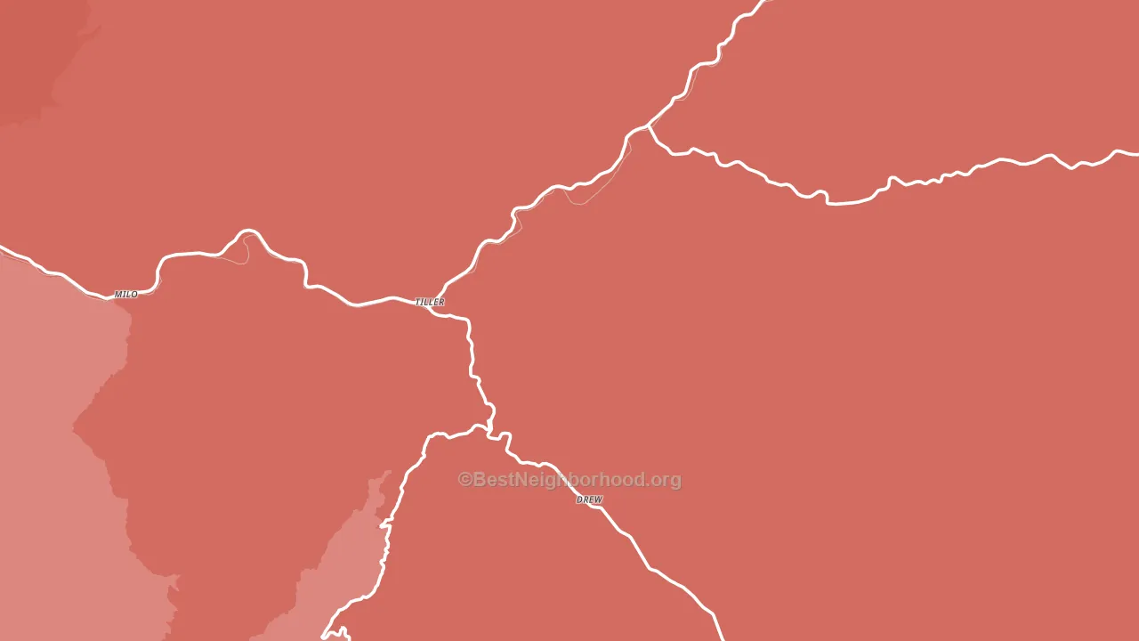 97484, OR block-group political-lean map