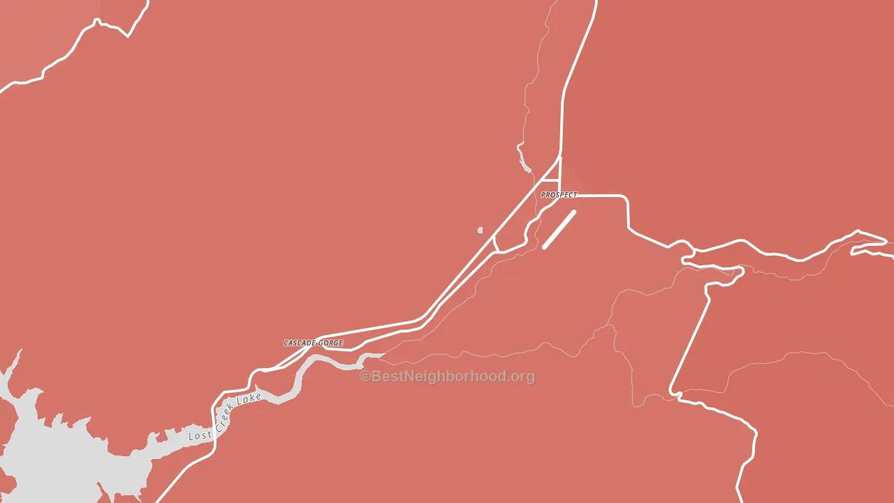 97536, OR block-group political-lean map