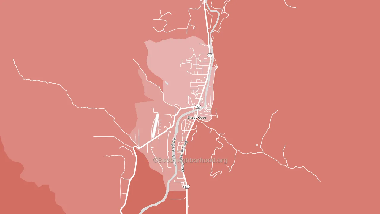 97539, OR block-group political-lean map