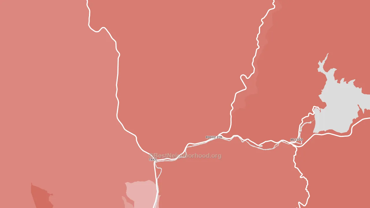 97541, OR block-group political-lean map