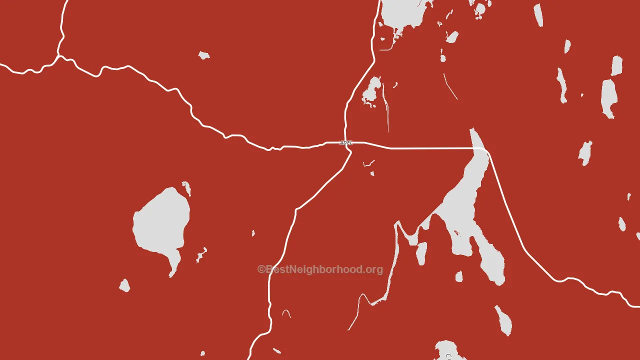 97620, OR block-group political-lean map