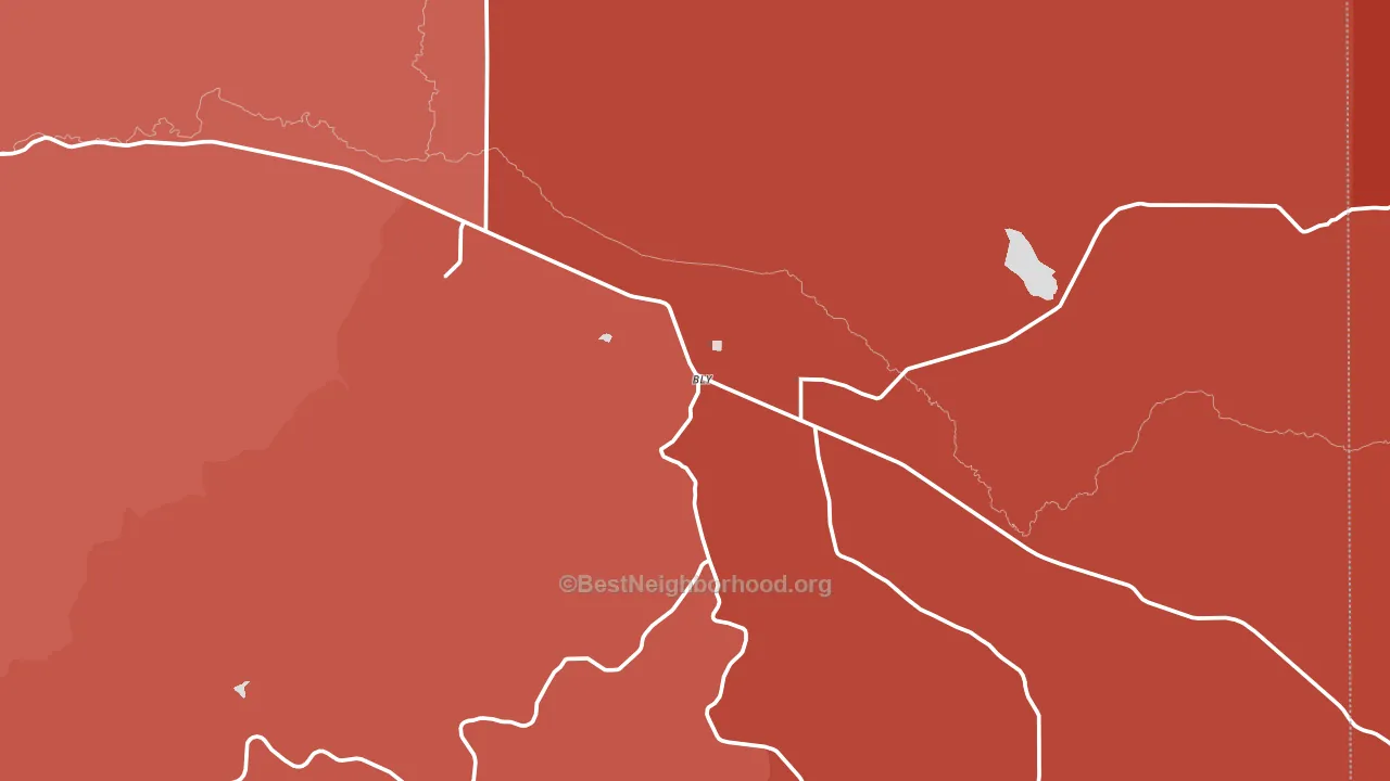 97622, OR block-group political-lean map