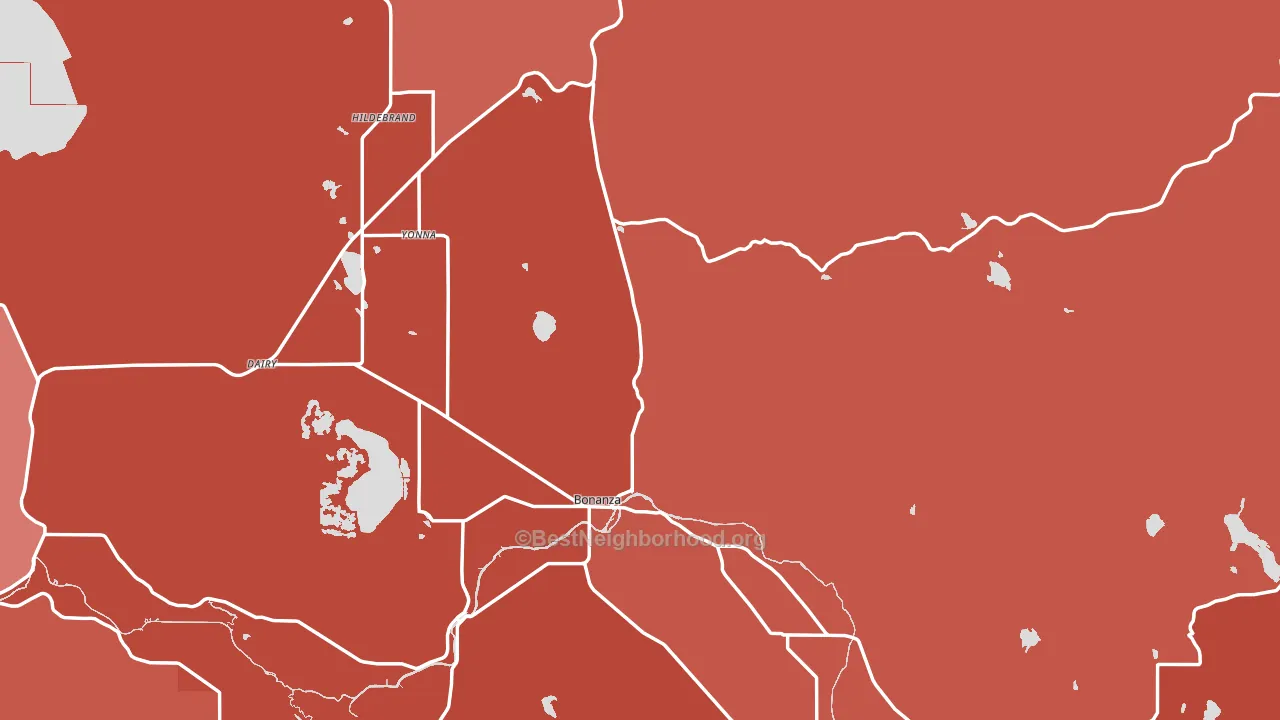 97623, OR block-group political-lean map