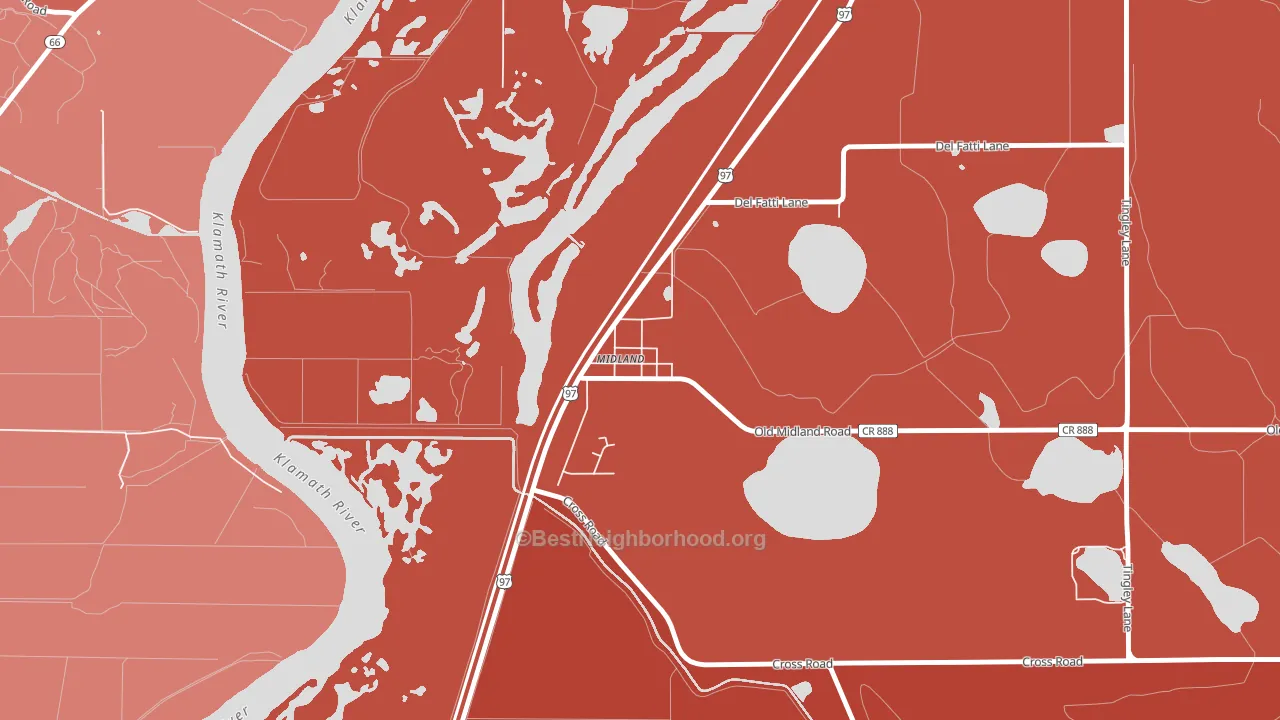 97634, OR block-group political-lean map