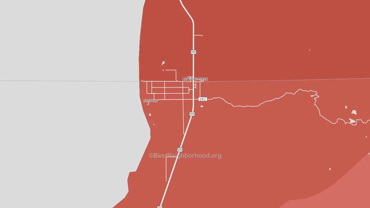 97635, CA block-group political-lean map