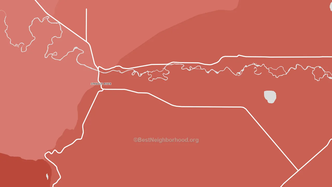97639, OR block-group political-lean map